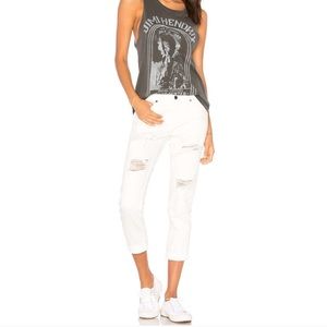 NWT Obey Cropped destroyed jeans